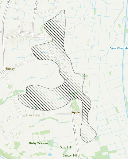 Winterton source protection zone map